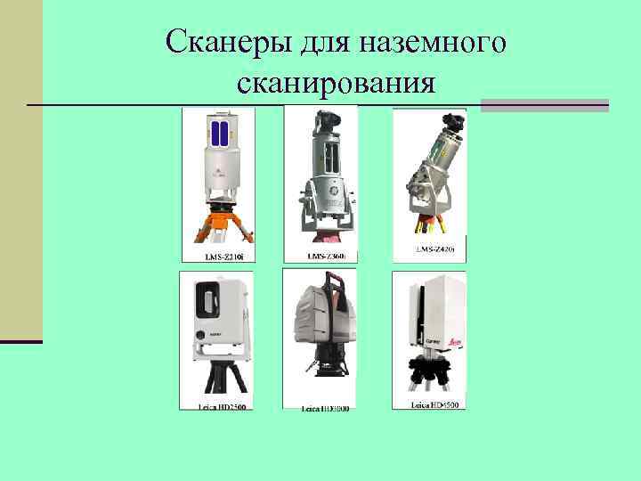 Сканеры для наземного сканирования 