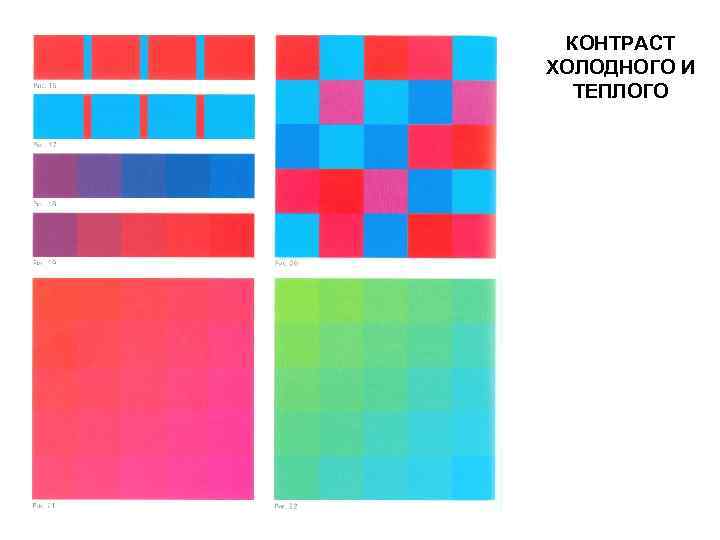 КОНТРАСТ ХОЛОДНОГО И ТЕПЛОГО 
