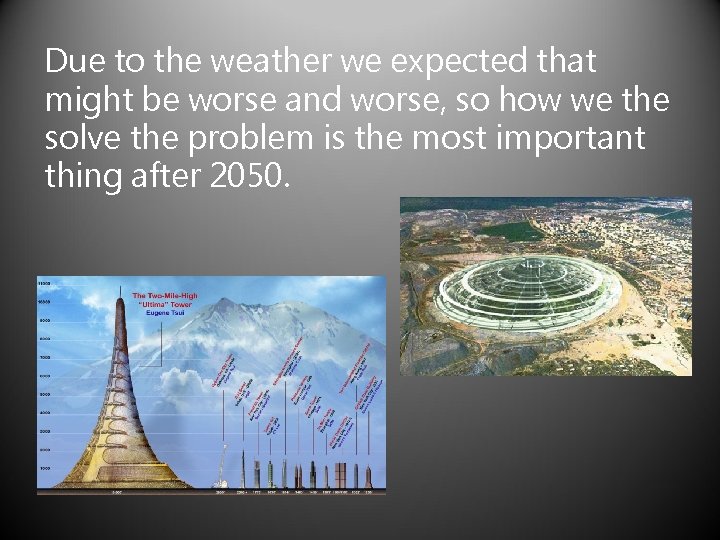 Due to the weather we expected that might be worse and worse, so how