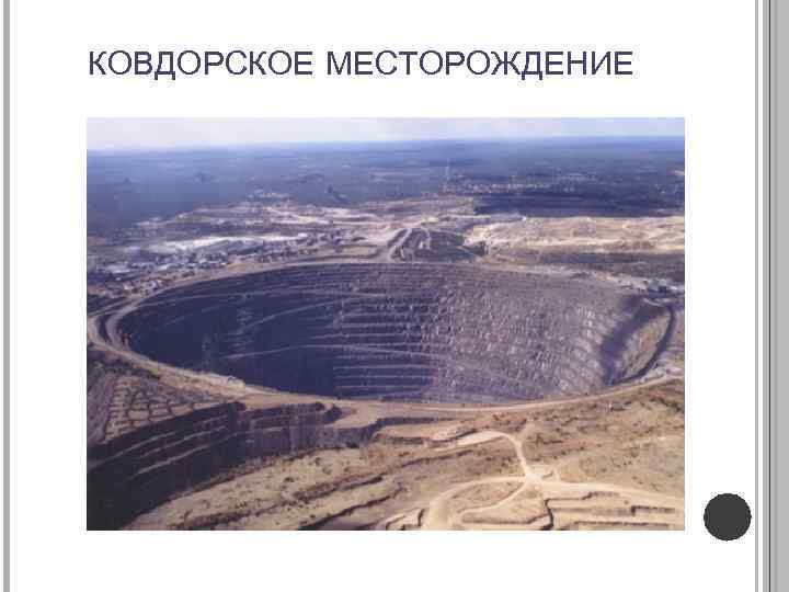 КОВДОРСКОЕ МЕСТОРОЖДЕНИЕ 