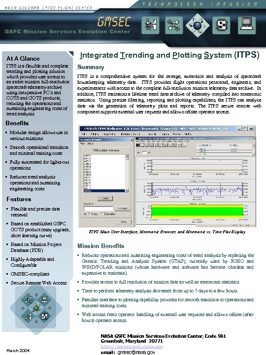 At A Glance ITPS is a flexible and complete trending and plotting solution which