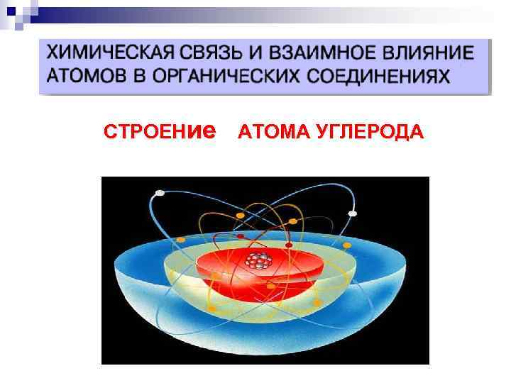 СТРОЕНие АТОМА УГЛЕРОДА 