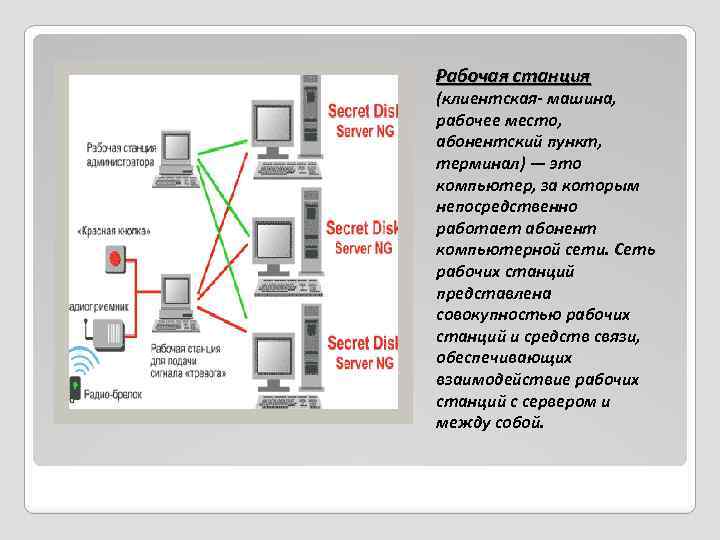 Рабочая станция схема