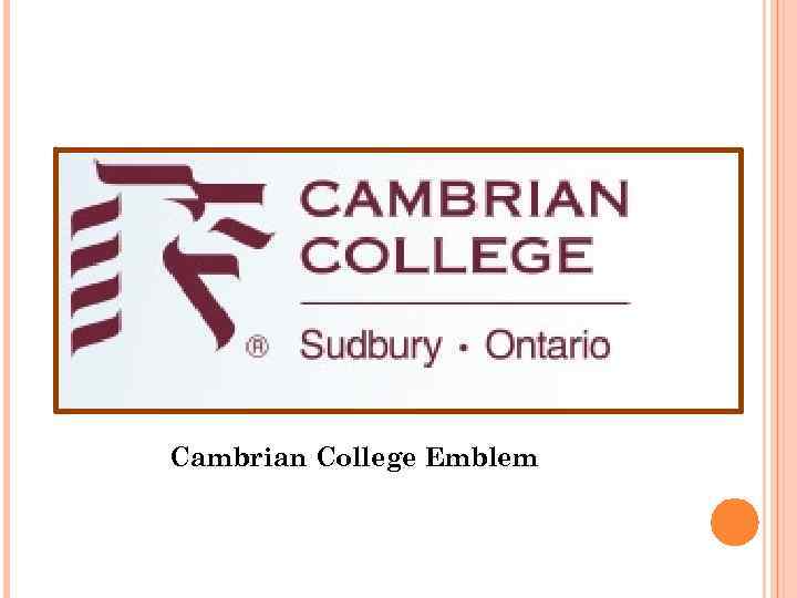 Cambrian College Emblem 