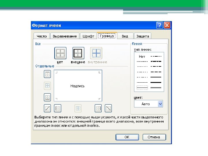 Форматирование данных 