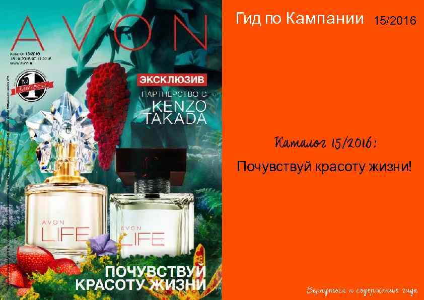 Гид по Кампании 15/2016 Почувствуй красоту жизни! 