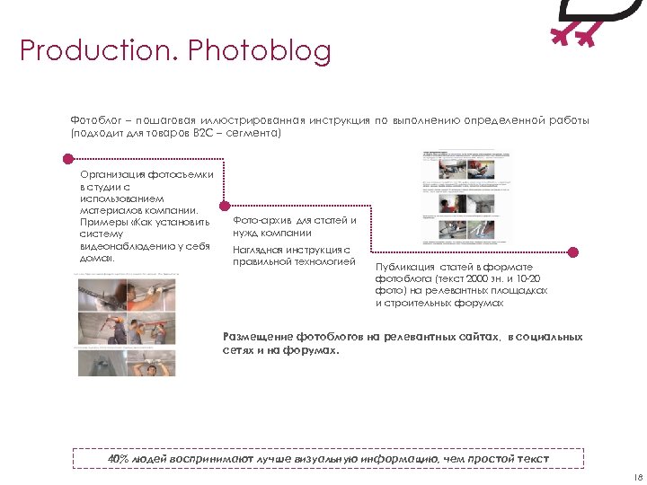 Production. Photoblog Фотоблог – пошаговая иллюстрированная инструкция по выполнению определенной работы (подходит для товаров