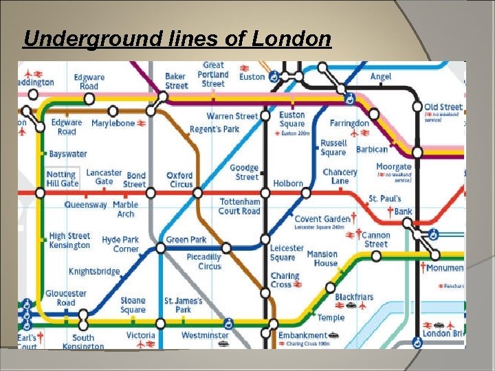 Underground lines of London 