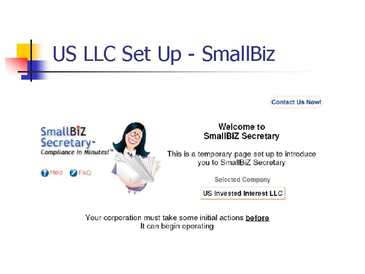 US LLC Set Up - Small. Biz 