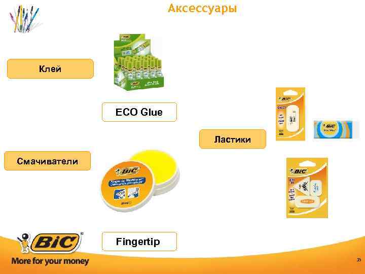 Аксессуары Клей ECO Glue Ластики Смачиватели Fingertip 35 