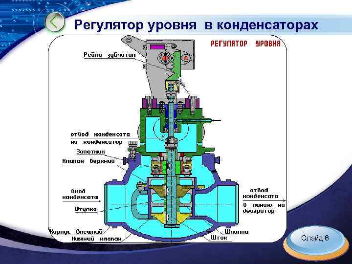 Регулятор уровня в конденсаторах Слайд 6 LOGO 