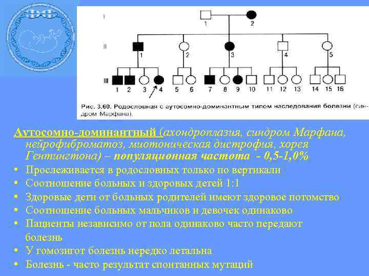 Аутосомно доминантные заболевания