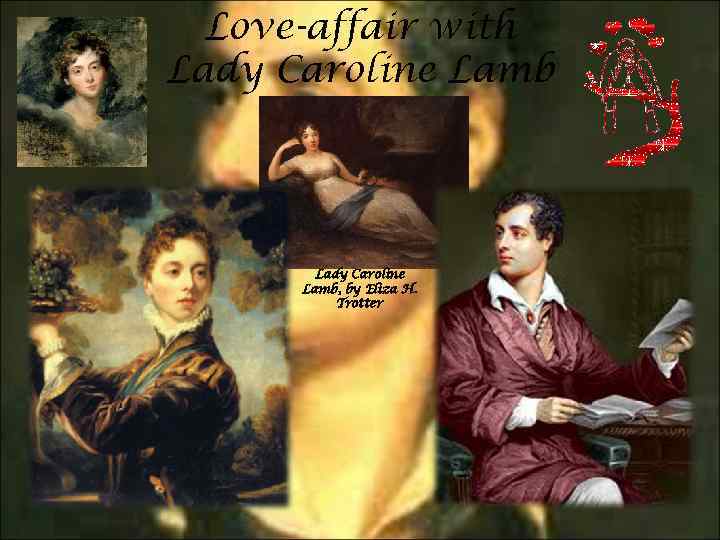 Love-affair with Lady Caroline Lamb, by Eliza H. Trotter 