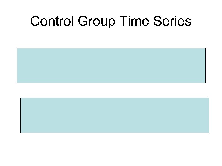 Control Group Time Series 