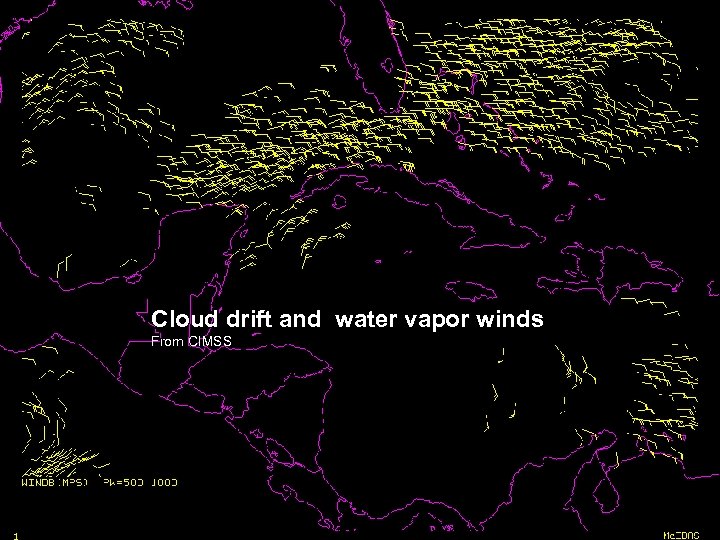 Cloud drift and water vapor winds From CIMSS March 9, 2005 59 th Interdepartmental