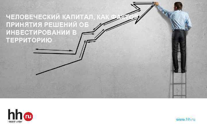 ЧЕЛОВЕЧЕСКИЙ КАПИТАЛ, КАК ФАКТОР ПРИНЯТИЯ РЕШЕНИЙ ОБ ИНВЕСТИРОВАНИИ В ТЕРРИТОРИЮ www. hh. ru 