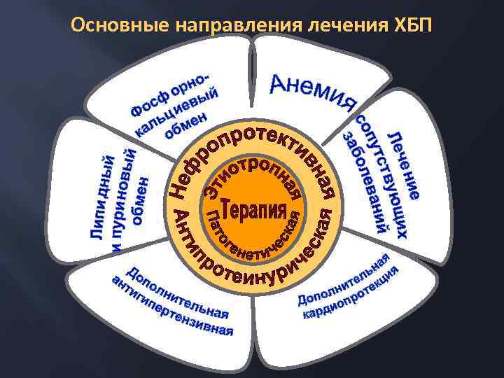 Основные направления лечения ХБП 