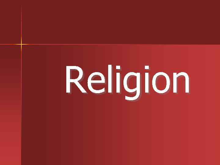  Religion 