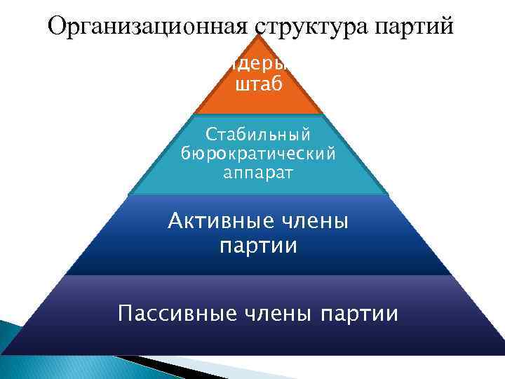 Структура партии лдпр схема