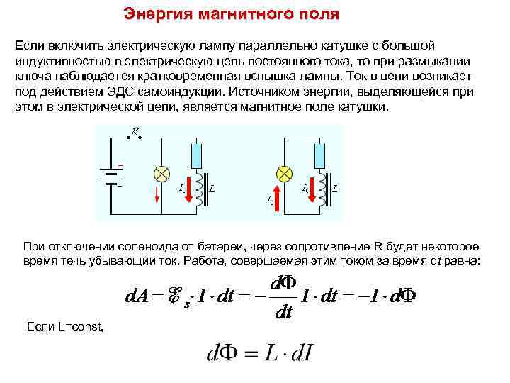 энергия магнитного поля применение