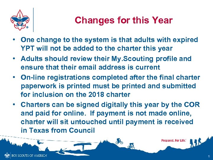  Changes for this Year • One change to the system is that adults