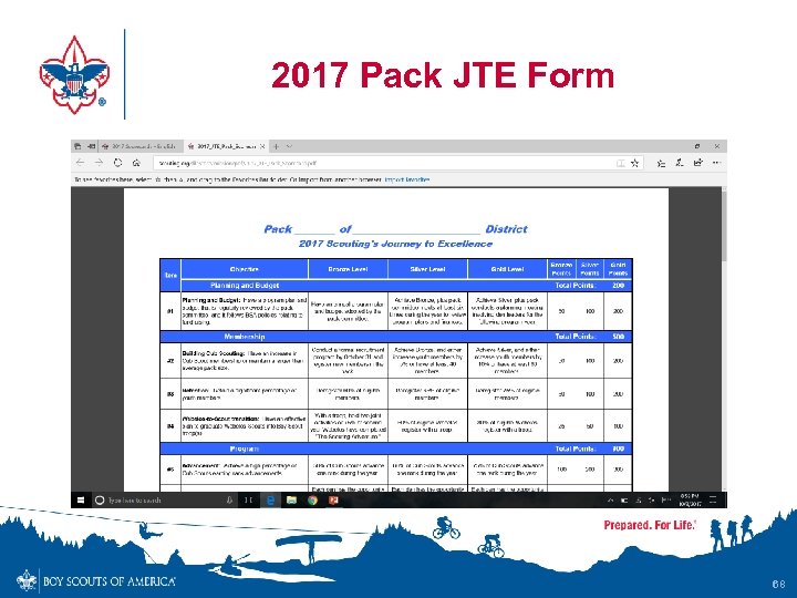 2017 Pack JTE Form 68 