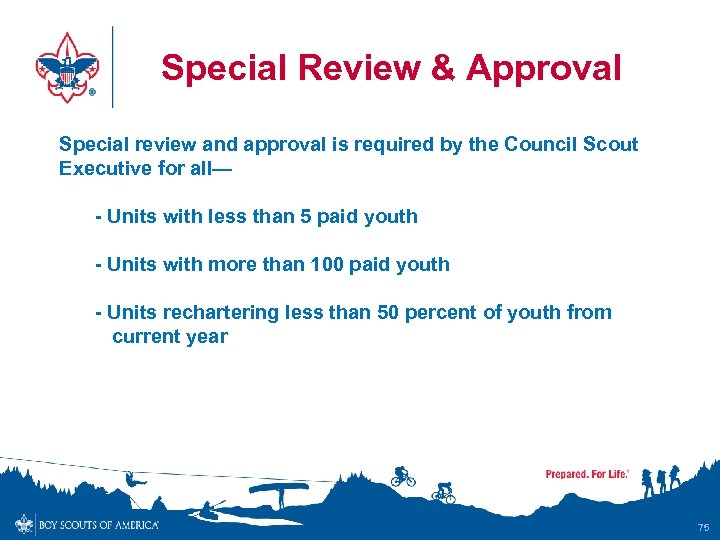  Special Review & Approval Special review and approval is required by the Council