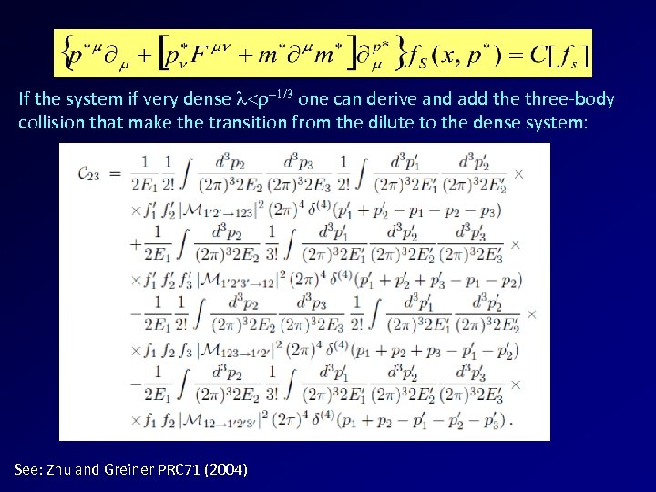 If the system if very dense <r-1/3 one can derive and add the three-body