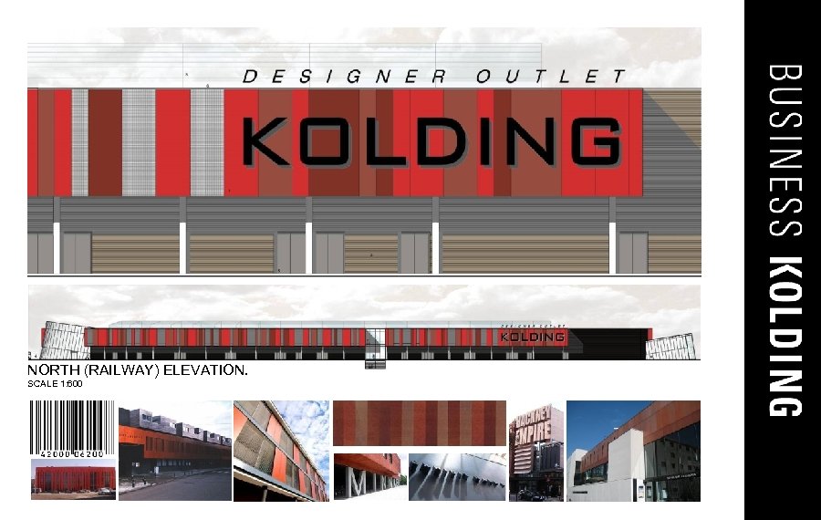 NORTH (RAILWAY) ELEVATION. SCALE 1: 600 