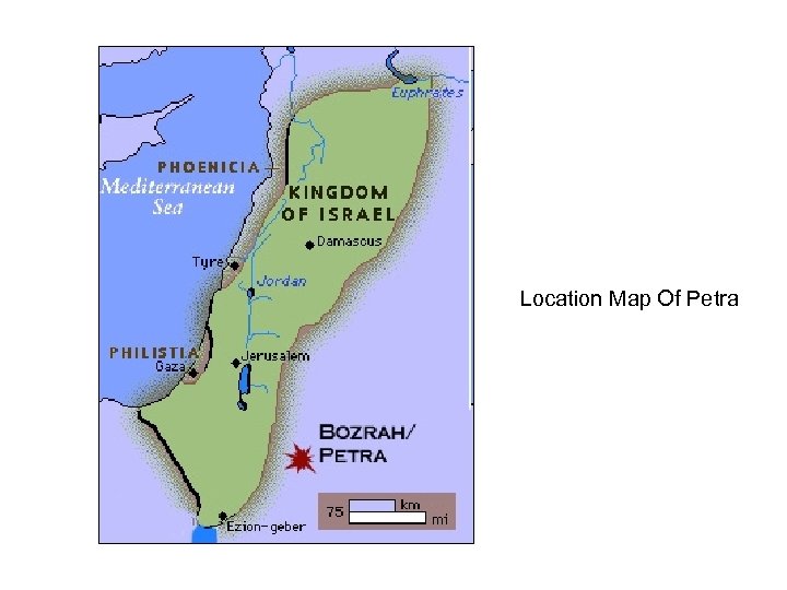 Location Map Of Petra 