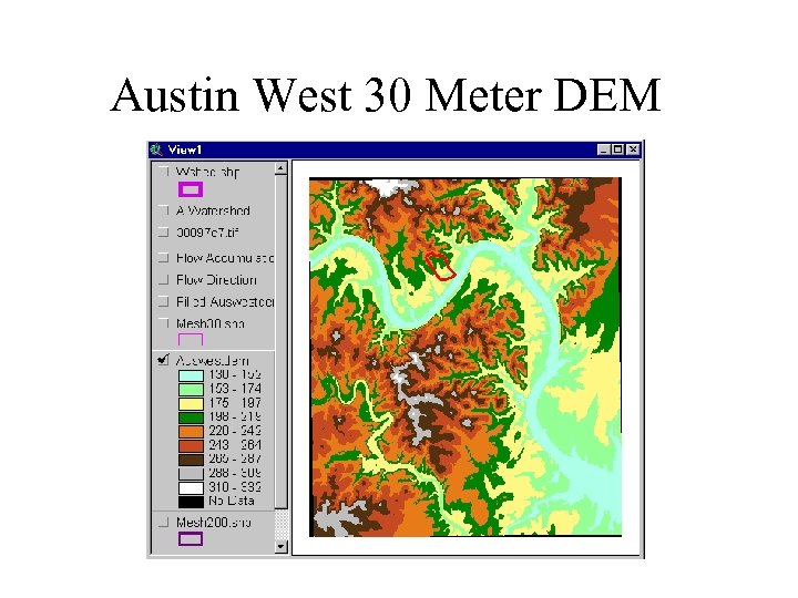 Austin West 30 Meter DEM 