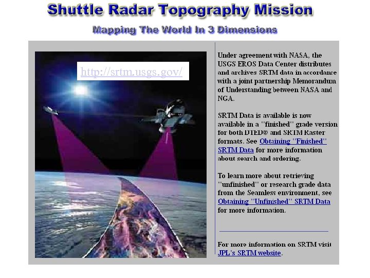 http: //srtm. usgs. gov/ 