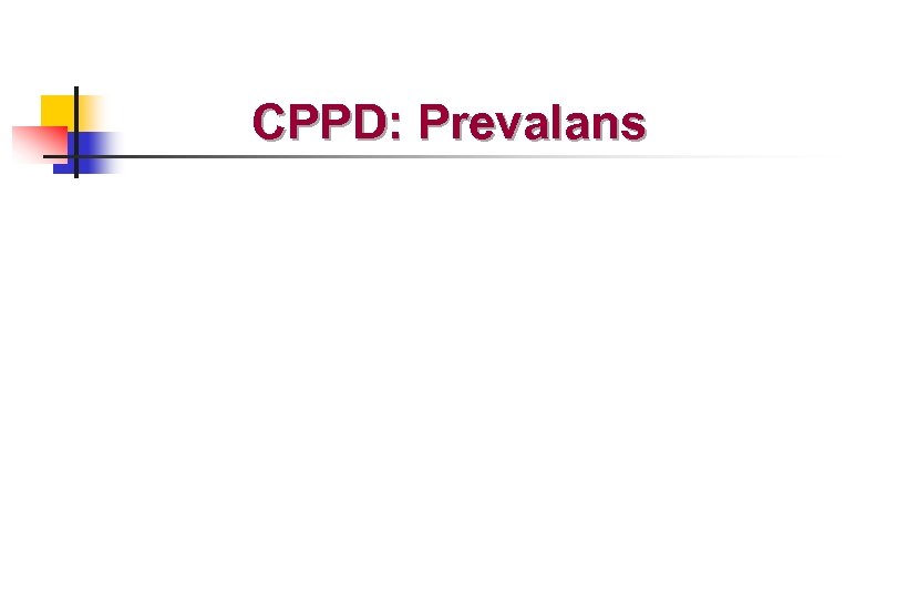 CPPD: Prevalans 