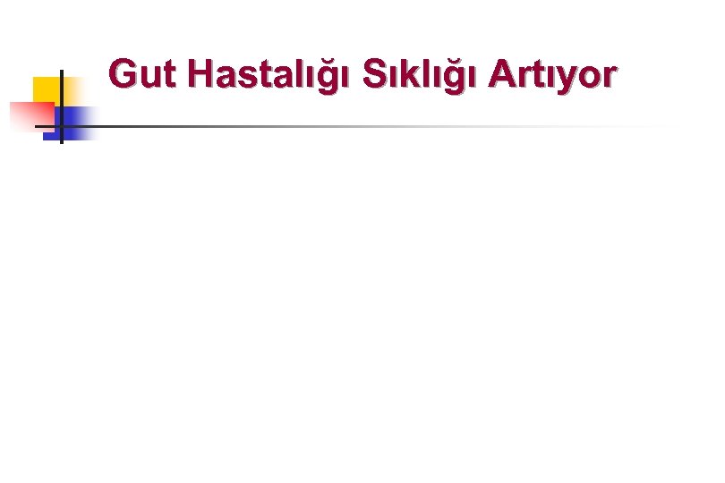 Gut Hastalığı Sıklığı Artıyor 