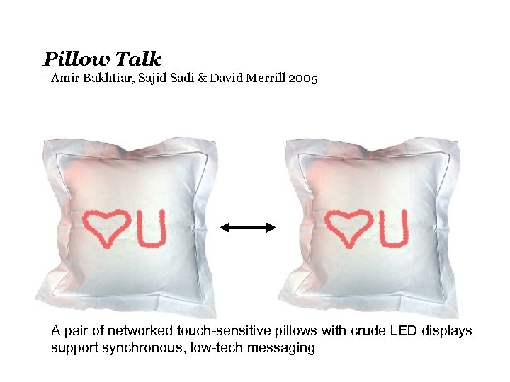 Pillow Talk - Amir Bakhtiar, Sajid Sadi & David Merrill 2005 A pair of