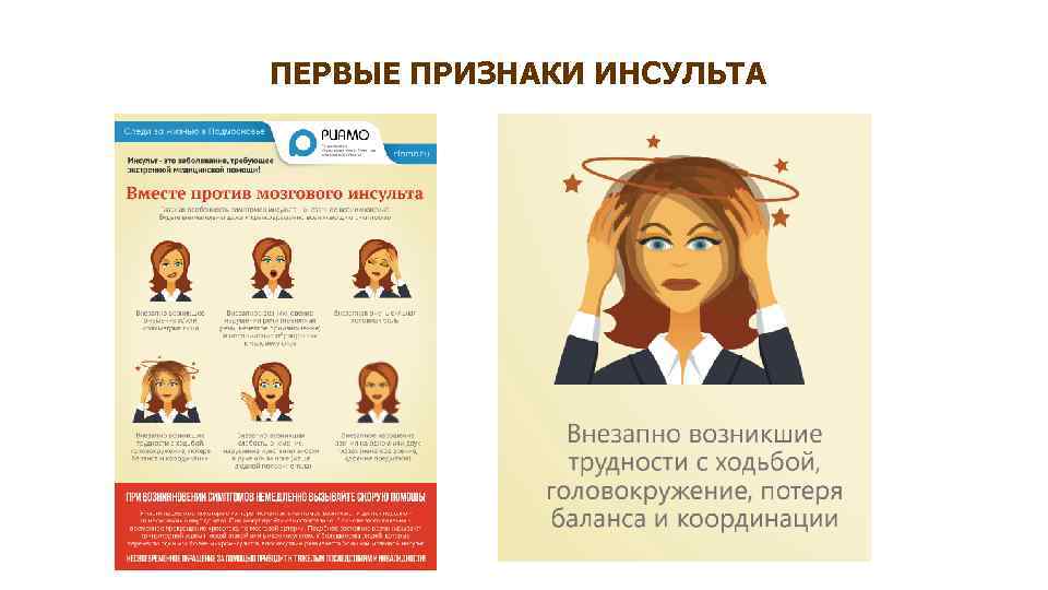 ПЕРВЫЕ ПРИЗНАКИ ИНСУЛЬТА 