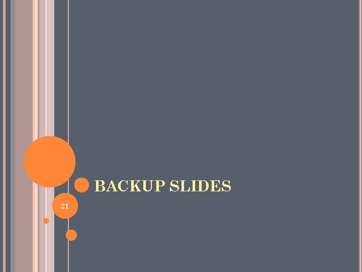 BACKUP SLIDES 21 