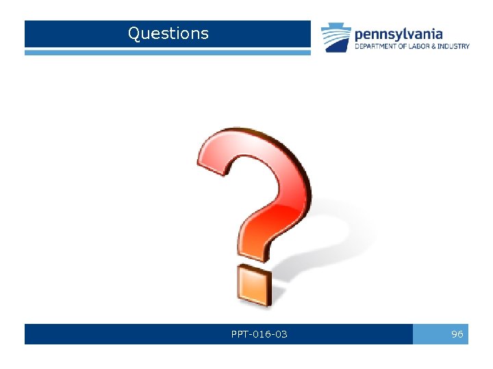 Questions PPT-016 -03 96 