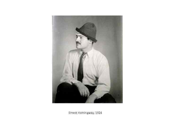 Ernest Hemingway, 1924 