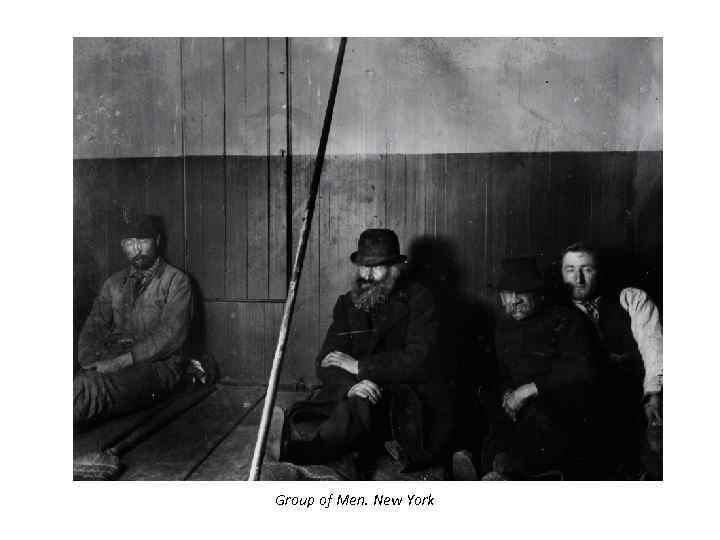 Group of Men. New York 