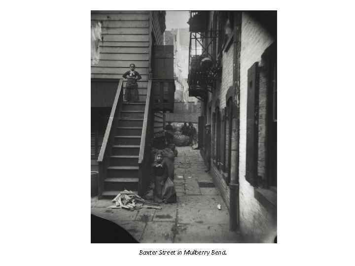 Baxter Street in Mulberry Bend. 