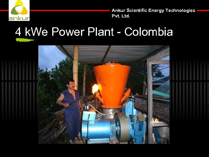 Ankur Scientific Energy Technologies Pvt. Ltd. 4 k. We Power Plant - Colombia 