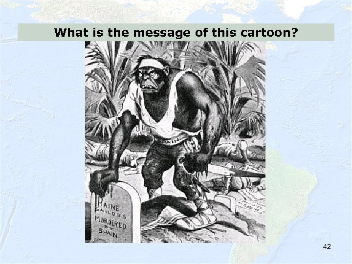 What is the message of this cartoon? 42 
