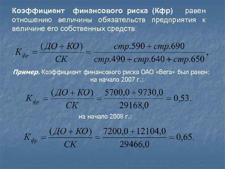 Коэффициент риска. Коэффициент финансового риска формула. Расчет коэффициента финансового риска формула. Коэффициент финансового риска по балансу. Коэффициент финансового риска формула по балансу.