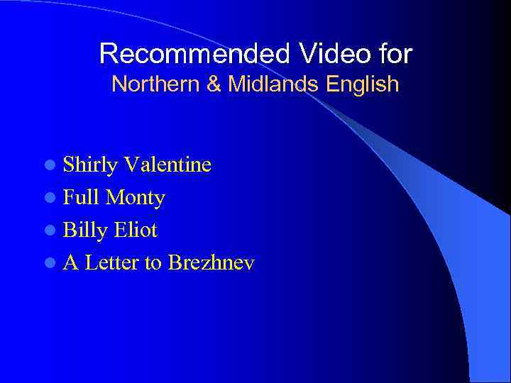 Recommended Video for Northern & Midlands English l Shirly Valentine l Full Monty l