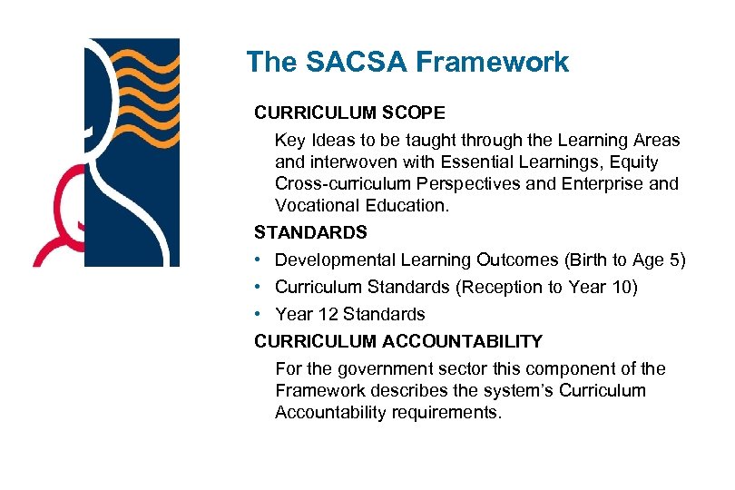 The SACSA Framework CURRICULUM SCOPE Key Ideas to be taught through the Learning Areas