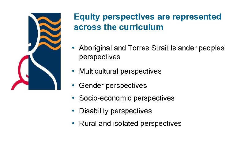 Equity perspectives are represented across the curriculum • Aboriginal and Torres Strait Islander peoples'