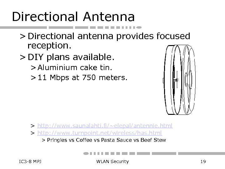 Directional Antenna > Directional antenna provides focused reception. > DIY plans available. > Aluminium