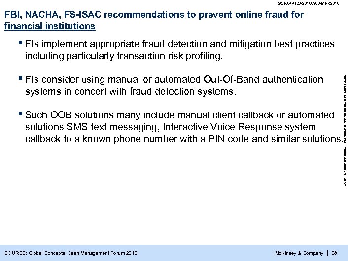 GCI-AAA 123 -20100303 -MHR 2010 FBI, NACHA, FS-ISAC recommendations to prevent online fraud for