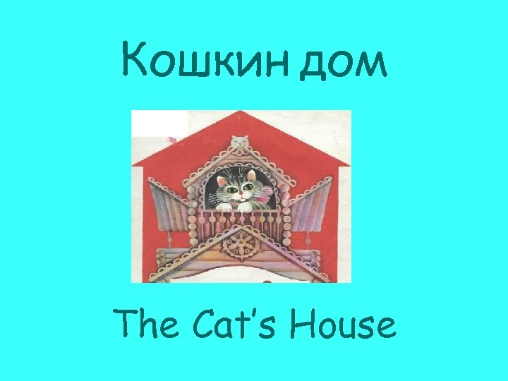 Кошкин дом The Cat’s House 